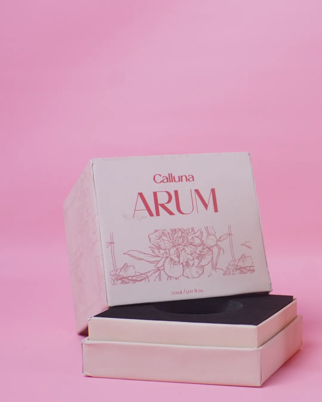 Kemasan Calluna Arum merah muda